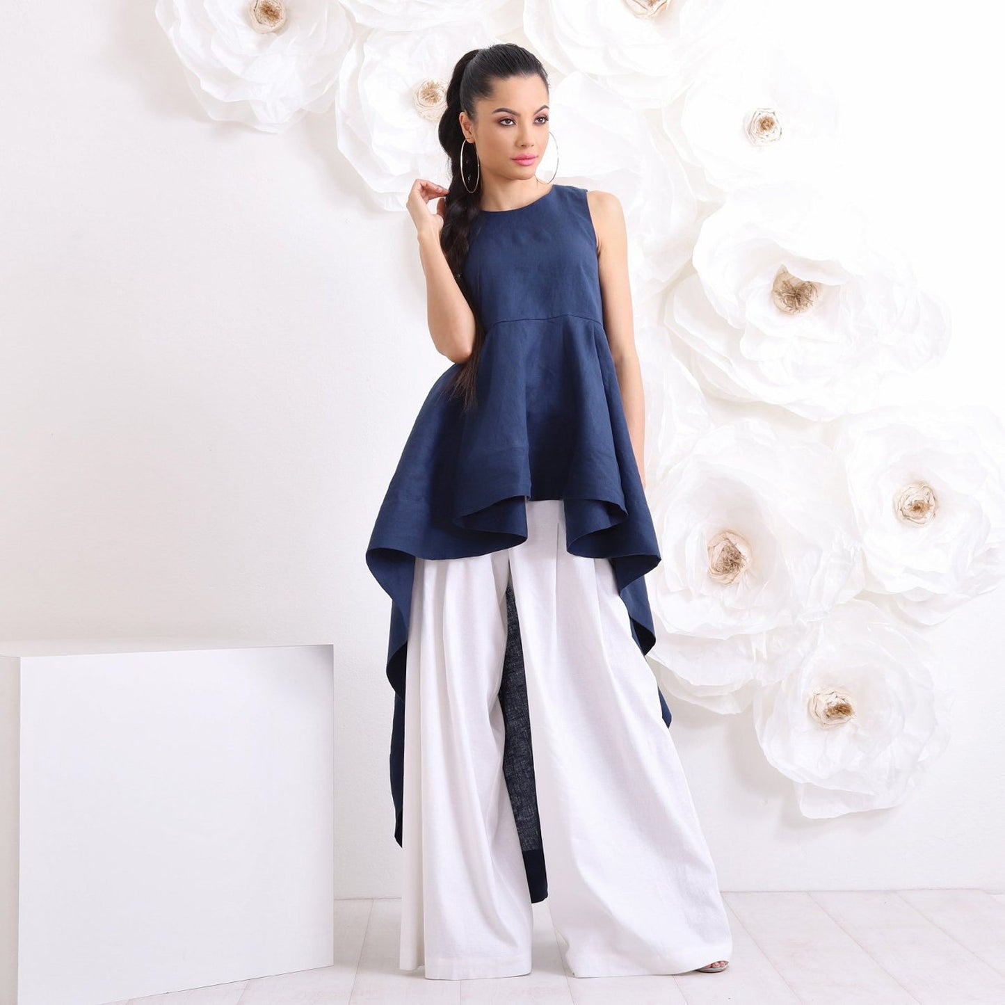 Breezy Tunic Top & Plazo Set – Elegant Summer Comfort